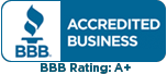 BBB Accredited Business, BBB Rating: A+