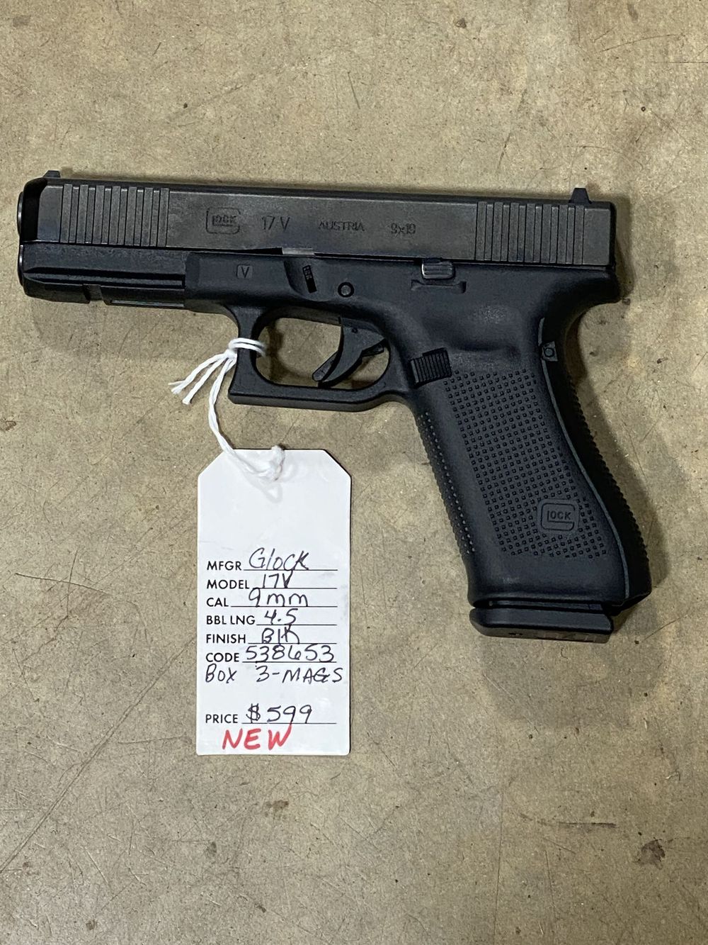 NEW - Glock 17V 9mm