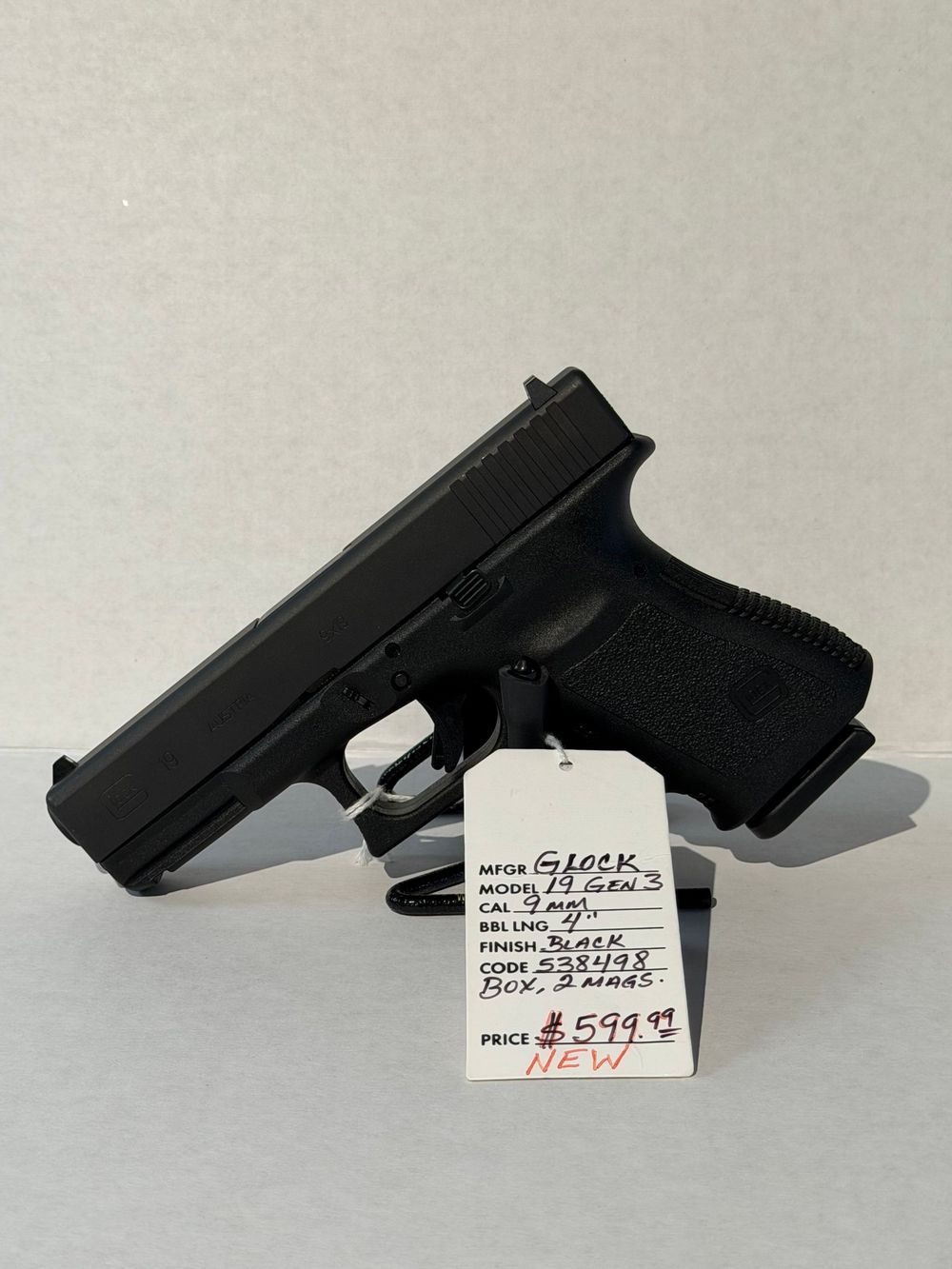 NEW - Glock 19 Gen 3 - 9MM
