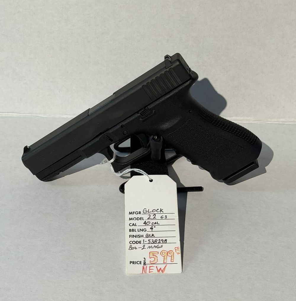 NEW - Glock 22 - 40 CAL