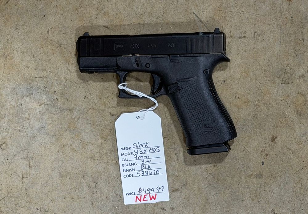 NEW - Glock 43X MOS 9mm