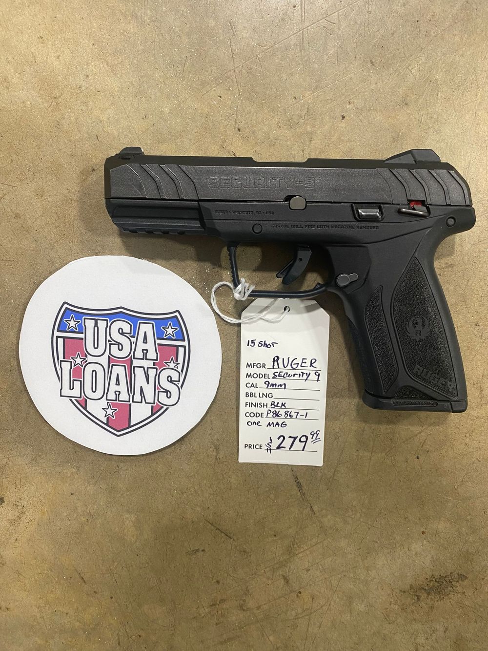 USED - Ruger Security 9 9mm